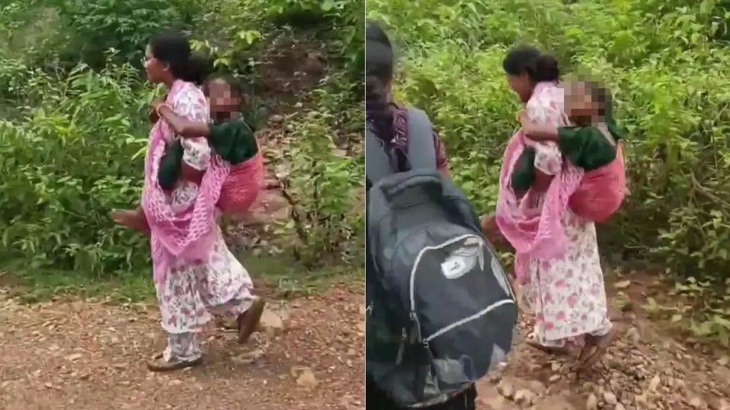 ಬೆನ್ನ ಮೇಲೆ ಹೊತ್ತು 6 ಕಿ.ಮೀ ನಡೆದು ವಿದ್ಯಾರ್ಥಿನಿಯ ಜೀವ ಉಳಿಸಿದ ಶಿಕ್ಷಕಿ