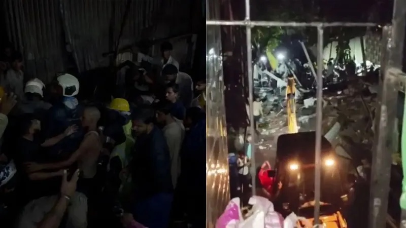 ಮುಂಬೈನಲ್ಲಿ ಮಳೆ ಅವಾಂತರ: ನಾಲ್ಕು ಅಂತಸ್ತಿನ ಕಟ್ಟಡ ಕುಸಿದು 6 ಜನರ ದುರ್ಮರಣ
