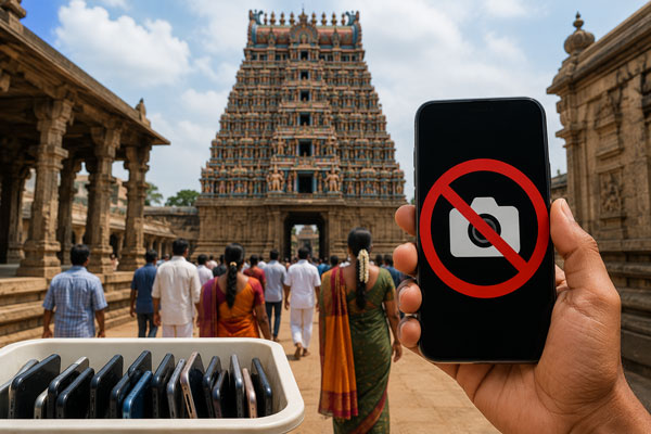 ದೇವಸ್ಥಾನಗಳ ಪಾವಿತ್ರ್ಯ ಕಾಪಾಡಲು ಮಹತ್ವದ ಕ್ರಮ: ಸೆ.1ರಿಂದ ಮೊಬೈಲ್ ಬಳಕೆ ನಿಷೇಧ