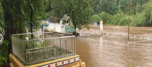 ಕುಕ್ಕೆ ಸುಬ್ರಹ್ಮಣ್ಯದಲ್ಲಿ ಜಲಮಟ್ಟ ಏರಿಕೆ; ನದಿಗೆ ಇಳಿಯದಂತೆ ಭಕ್ತರಿಗೆ ಸೂಚನೆ