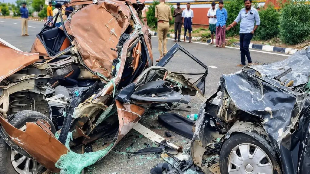 ಫ್ಲೈಓವರ್ ಮೇಲೆ ಭೀಕರ ದುರಂತ; ಚೆನ್ನೈನ ಒಂದೇ ಕುಟುಂಬದ ಐವರು ಮೃತ್ಯು