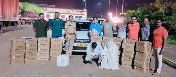 ಮಂಗಳೂರು: ಗೋವಾದಿಂದ ಕೇರಳಕ್ಕೆ ಅಕ್ರಮ ಮದ್ಯ ಸಾಗಣೆ ಜಾಲ ಪತ್ತೆ; ಮದ್ಯ ಸಹಿತ ಇಬ್ಬರು ಅರೆಸ್ಟ್